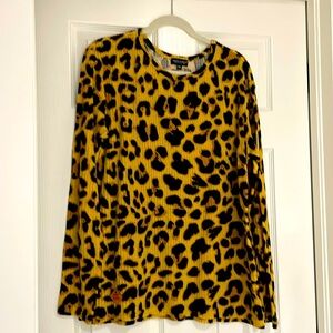 Simply Southern Leopard Thermal long sleeve shirt, size XXL